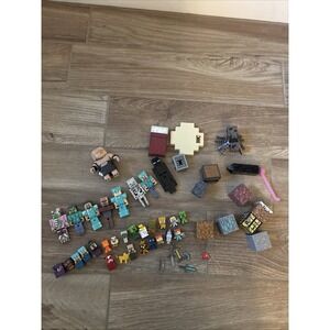 Mixed Minecraft Toy Lot Of 50 Pieces